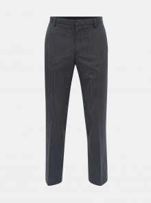 Tmavě modré kostkované tailored fit kalhoty Burton Menswear London