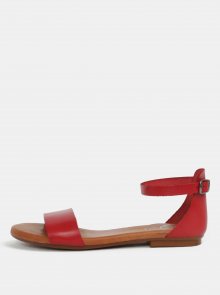 Červené kožené sandály OJJU