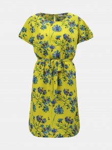Žluté květované šaty Jacqueline de Yong Trick