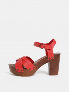Červené sandály Dorothy Perkins