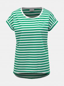 Zeleno-bílé pruhované basic tričko VILA Dreamers