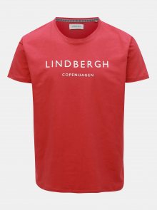 Červené tričko s potiskem Lindbergh