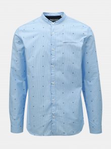 Modrá vzorovaná slim fit košile Jack & Jones Sailor