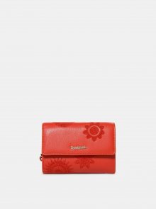 Červená vzorovaná peněženka Desigual Dark Amber Alba