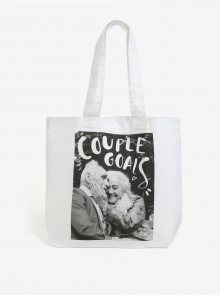 Bílá taška s potiskem ZOOT Original Couple goals