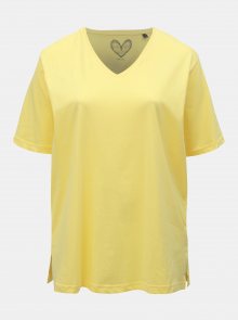 Žluté basic tričko Ulla Popken
