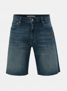 Modré pánské slim fit džínové kraťasy Calvin Klein Jeans