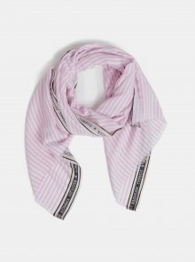 Růžový pruhovaný šátek Tommy Hilfiger