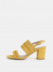 Žluté sandály v semišové úpravě Dorothy Perkins