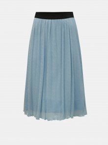 Modrá sukně s metalickými vlákny VERO MODA Aurora