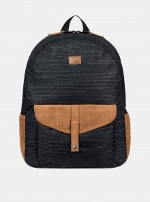 Černý žíhaný batoh Roxy Carribean Solid 18 l