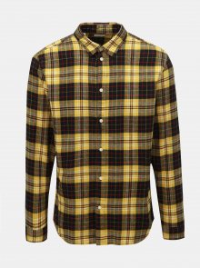 Černo-žlutá kostkovaná slim fit košile Selected Homme Hansi
