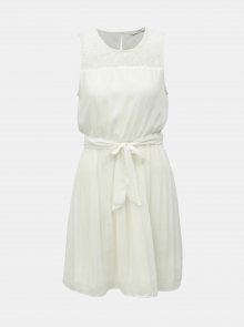 Bílé šaty s plisovanou sukní ONLY Carolina