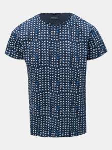 Tmavě modré puntíkované tričko Dstrezzed