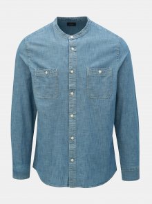Modrá košile s kapsami Burton Menswear London