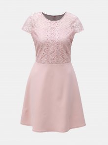 Růžové šaty s krajkou Dorothy Perkins