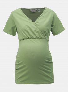 Zelené těhotenské/kojicí tričko Dorothy Perkins Maternity