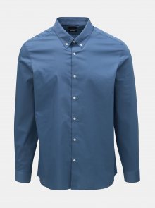 Modrá skinny fit košile Burton Menswear London