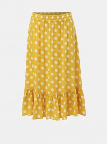 Žlutá puntíkovaná sukně Jacqueline de Yong Star