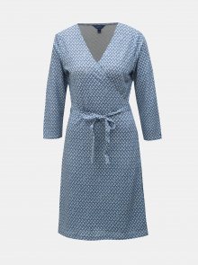 Modré zavinovací vzorované šaty GANT