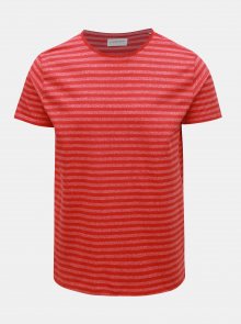Červené pruhované basic tričko Lindbergh