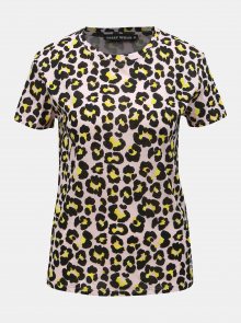 Růžové tričko s leopardím vzorem TALLY WEiJL