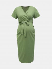 Zelené těhotenské pouzdrové šaty Dorothy Perkins Maternity