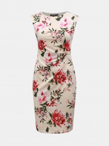 Světle růžové květované pouzdrové šaty Billie & Blossom