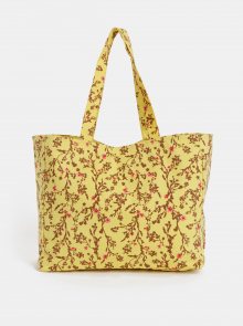 Žlutá květovaná plážová taška Pieces Beth