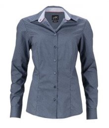 Dámská luxusní košile Diamonds JN669 - Tmavě modrá / bílá | XS