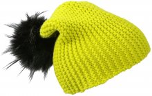 Zimní pletená čepice MB7984 - Žlutozelená / černá