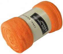 Fleecová deka 160x120 cm JN951 - Oranžová | 160 x 120 cm