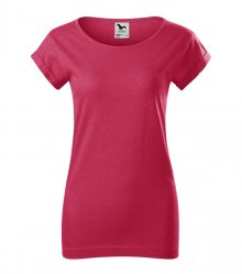 Dámské tričko Fusion - Červený melír | XL
