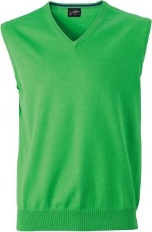 Pánský svetr bez rukávů JN657 - Zelená | L