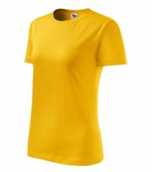 Dámské tričko Basic - Žlutá | XS