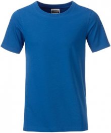 Klasické chlapecké tričko z biobavlny 8008B - Královská modrá | XL