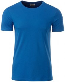Klasické pánské tričko z biobavlny 8008 - Královská modrá | L