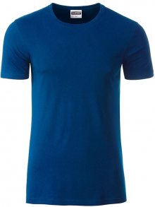 Klasické pánské tričko z biobavlny 8008 - Tmavá královská modrá | L