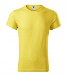 Pánské tričko Fusion - Žlutý melír | XL