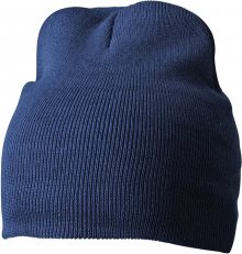 Zimní pletená čepice MB7926 - Tmavě modrá