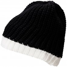Zimní čepice MB7103 - Černá / bílá