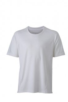 Pánské běžecké tričko JN472 - Bílá / bílá | S