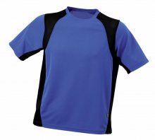 Pánské sportovní tričko s krátkým rukávem JN306 - Královská modrá / černá | S