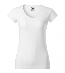 Dámské tričko Fit V-neck - Bílá | XS