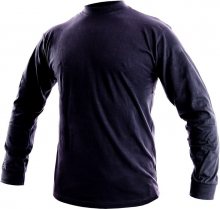 Pánské tričko s dlouhým rukávem PETR - Tmavě modrá | XL