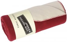 Fleece deka 150x170 cm JN952 - Bordeaux / smetanová | 150 x 170 cm