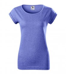 Dámské tričko Fusion - Modrý melír | M
