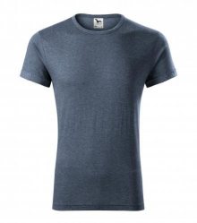 Pánské tričko Fusion - Tmavý denim melír | M