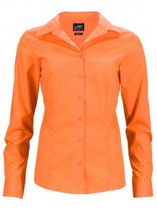 Dámská košile s dlouhým rukávem JN641 - Oranžová | XS