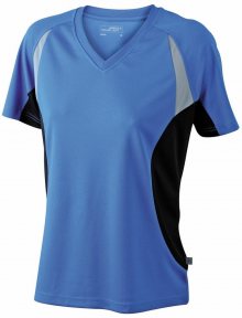 Dámské funkční tričko s krátkým rukávem JN390 - Královská modrá / černá | L